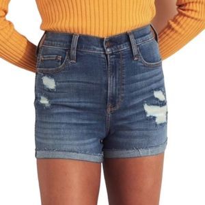 Hollister Ultra High Rise Jean Shorts Ripped 1 3 26 27